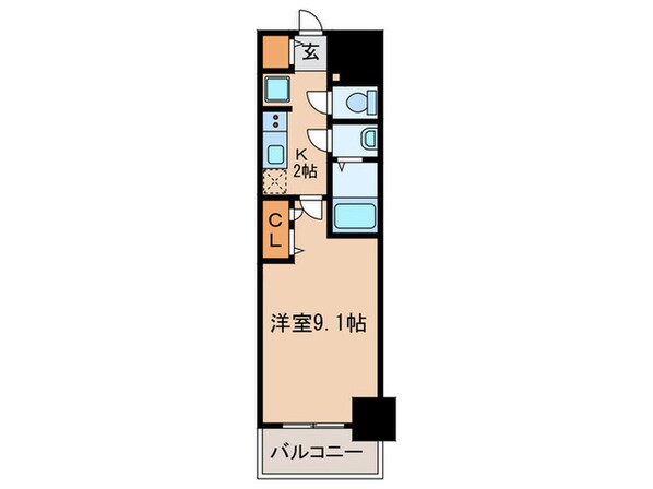 ディアレイシャス浅間町の物件間取画像